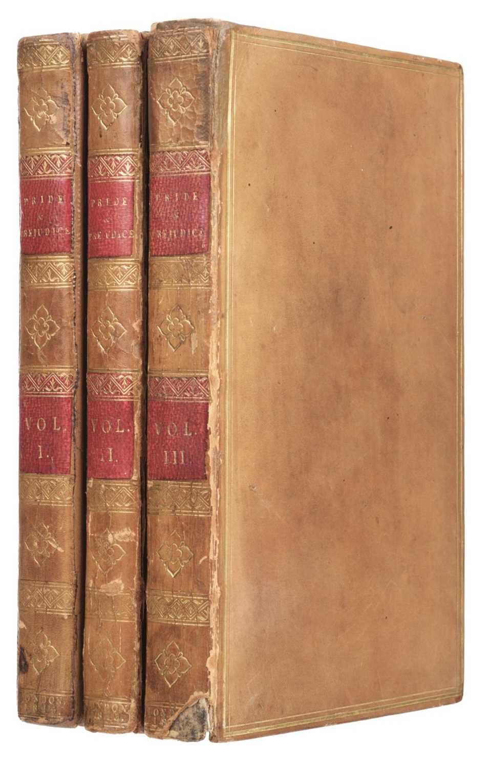Lot 581 - Austen, Jane. Pride and Prejudice: A Novel... 3 volumes, 1st edition, 1813