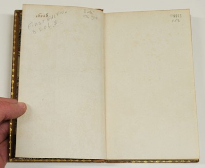 Lot 581 - Austen, Jane. Pride and Prejudice: A Novel... 3 volumes, 1st edition, 1813