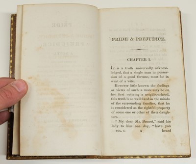 Lot 581 - Austen, Jane. Pride and Prejudice: A Novel... 3 volumes, 1st edition, 1813