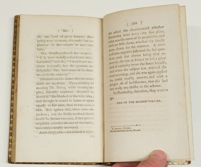 Lot 581 - Austen, Jane. Pride and Prejudice: A Novel... 3 volumes, 1st edition, 1813