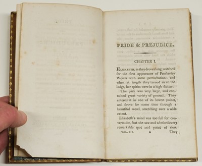 Lot 581 - Austen, Jane. Pride and Prejudice: A Novel... 3 volumes, 1st edition, 1813