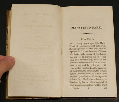 Lot 582 - Austen, Jane. Mansfield Park: A Novel... 3 volumes, 1st edition,  1814