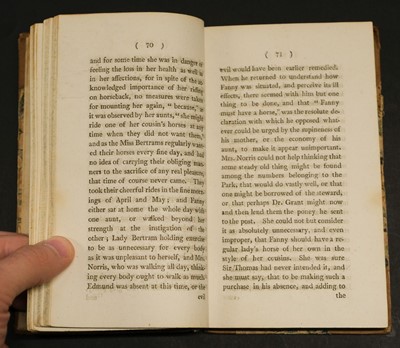 Lot 582 - Austen, Jane. Mansfield Park: A Novel... 3 volumes, 1st edition,  1814