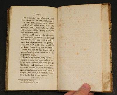 Lot 582 - Austen, Jane. Mansfield Park: A Novel... 3 volumes, 1st edition,  1814