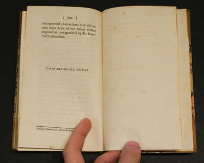 Lot 582 - Austen, Jane. Mansfield Park: A Novel... 3 volumes, 1st edition,  1814