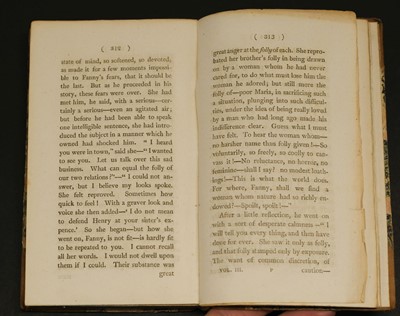 Lot 582 - Austen, Jane. Mansfield Park: A Novel... 3 volumes, 1st edition,  1814