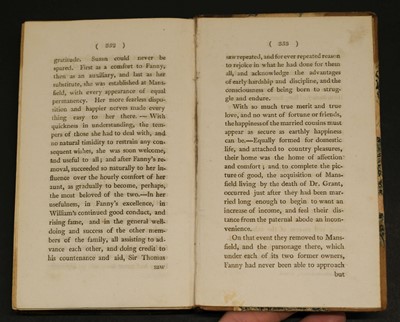 Lot 582 - Austen, Jane. Mansfield Park: A Novel... 3 volumes, 1st edition,  1814