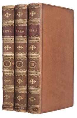Lot 583 - Austen, Jane. Emma: A Novel in Three Volumes. 3 volumes, 1st edition, John Murray, 1816