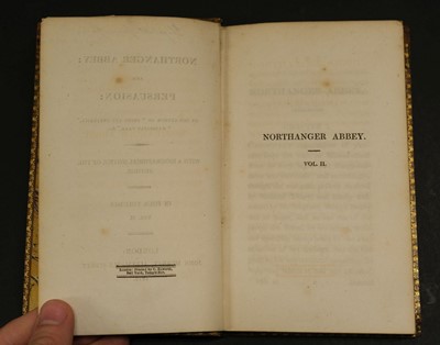 Lot 584 - Austen, Jane. Northanger Abbey: and Persuasion. 4 volumes, 1st edition, John Murray, 1818