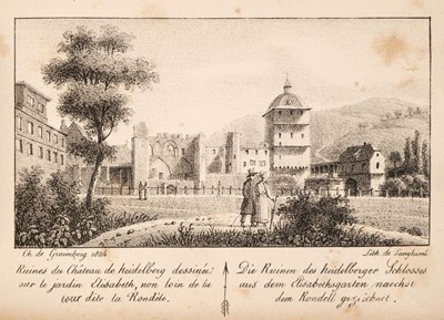 Lot 11 - Graimberg (Carl von). 118 lithograph views of landmarks near the Rhine, 2 vols., c.1824
