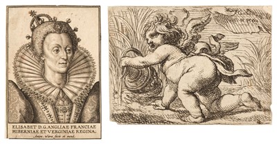 Lot 32 - Wierix (Anthonie, 1552-circa 1624). Queen Elizabeth I, engraving