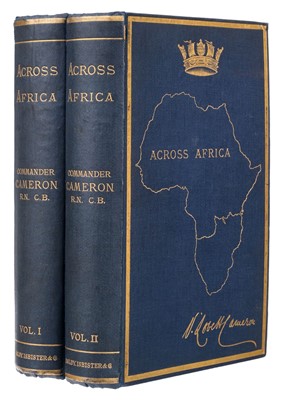 Lot 5 - Cameron (Verney Lovett). Across Africa, 1st edition, 2 volumes, London: Daldy, Isbister & Co, 1877