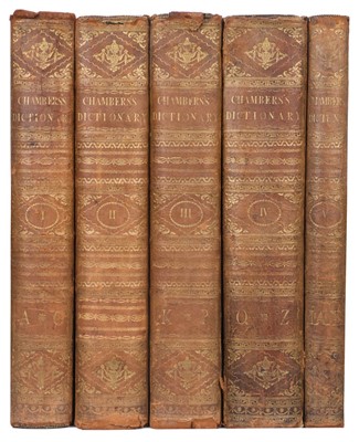 Lot 305 - Chambers (Ephraim). Cyclopaedia: or an Universal Dictionary of Arts and Sciences, 5 vols., 1786-89