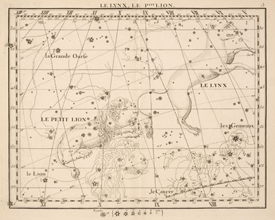 Lot 8 - Flamsteed (John). Atlas Celeste de Flamsteed publie en 1776 par J. Fortin...., Paris, circa 1870