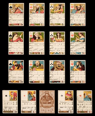 Lot 234 - German musical cards. Musikalisches Kartenspiel, Frankfurt am Main: Bernhard Dondorf, circa 1862