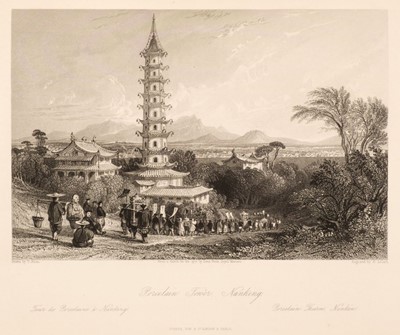 Lot 8 - Wright (G.N. & Thomas Allen). China, in a Series of Views, 2 volumes (of 4), [1843]