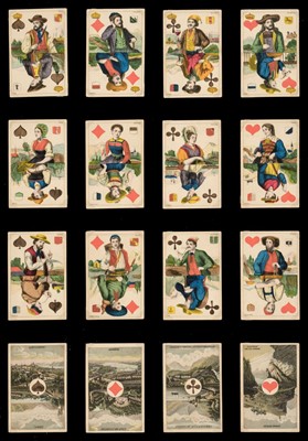 Lot 254 - German playing cards. Swiss Canton Costumes, unknown maker, circa 1860, & 4 others