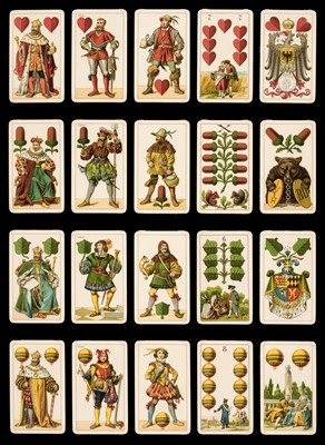Lot 240 - German playing cards. Deutsche Spielkarte No.303, B. Dondorf, circa 1900, & 15 others