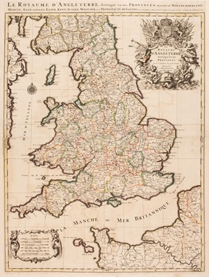Lot 156 - England & Wales. Jaillot (Alexis-Hubert & Sanson Nicolas). Le Royaume D'angleterre..., 1693