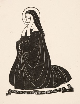 Lot 692 - Gill (Eric, 1882-1940). St. Bernadette, circa 1926