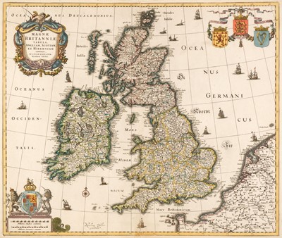 Lot 151 - British Isles. Visscher (N.), Magnae Britanniae Tabula Angliam, Scotiam et Hiberniam..., circa 1670