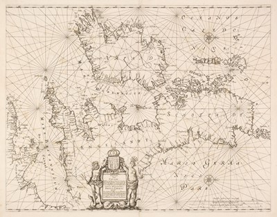 Lot 149 - British Isles. Jansson (Jan), Pascaart Vant Canaal Tusschen Engelandt..., [1657]