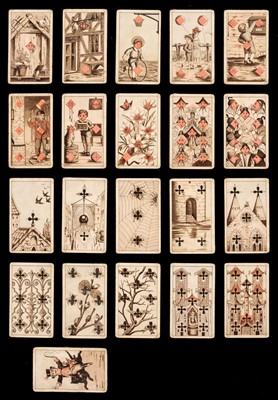 Lot 256 - German transformation cards, WS '87 pack, 1887, & Dondorf Four Continents pack, circa 1870s