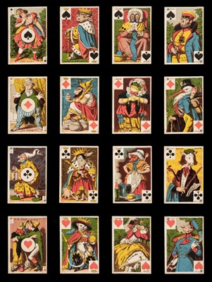 Lot 238 - German playing cards. Cartes Comiques, version a, Frankfurt am Main: B. Dondorf, circa 1860