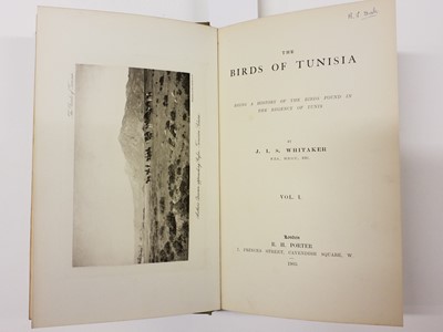Lot 75 - Whitaker (J.L.S.) The Birds of Tunisia, 2 volumes, 1905