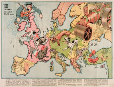 Lot 158 - Europe. Hark! Hark! The Dogs do Bark!, published G.W.Bacon & Co. Ltd. [1914]