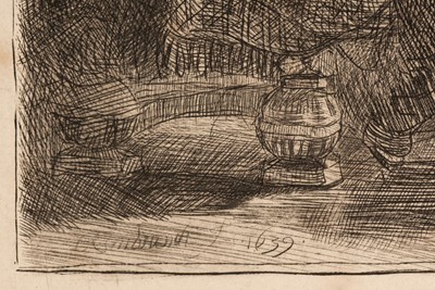 Lot 36 - Rembrandt (Harmensz. van Rijn, 1606-1669). The Death of the Virgin, 1639
