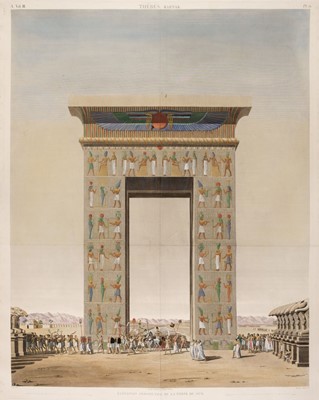 Lot 197 - Egypt. Élévation Perspective..., Porte du Sud & Élévation Perspective..., Porte du Nord, circa 1830