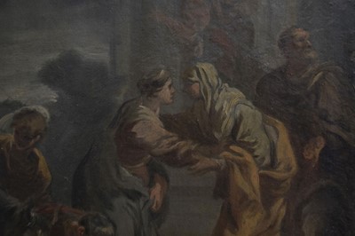 Lot 7 - Subleyras (Pierre, 1699-1749), The Visitation; and The Presentation, oils on panel