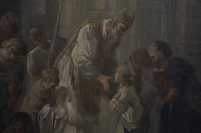 Lot 7 - Subleyras (Pierre, 1699-1749), The Visitation; and The Presentation, oils on panel
