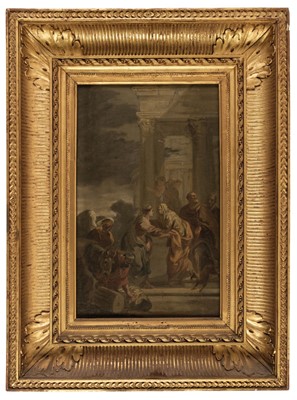 Lot 7 - Subleyras (Pierre, 1699-1749), The Visitation; and The Presentation, oils on panel