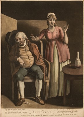 Lot 209 - Mezzotint Drolls. Laurie (R. & Whittle J. publishers). Affection, 20th July 1801