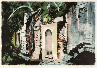 Lot 271 - Piper (John, 1903-1992). Cascade Bridge, Halswell, 1987