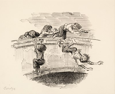 Lot 650 - Ardizzone (Edward, 1900-1979). The Fight on the Bridge, circa 1965
