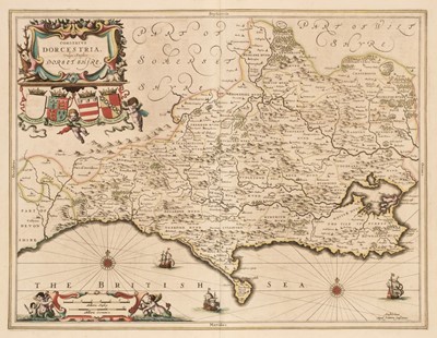 Lot 155 - Dorset. Jansson (Jan). Comitatus Dorcestria vulgo Anglice Dorset Shire, Amsterdam, circa 1650