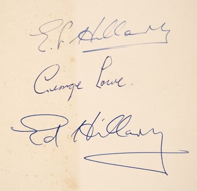 Lot 14 - Hunt (John). The Ascent of Everest, 1st edition, double signed copy, 1953