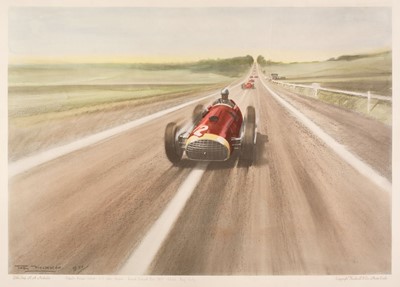 Lot 211 - Nockolds (Roy). Two large motor racing lithographs, circa 1950