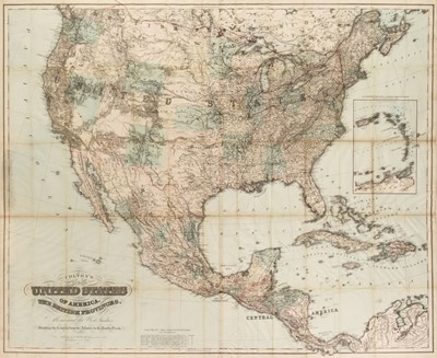 Lot 181 - United States. Colton (G. W. & Co. publisher), Colton's Map of the United States..., 1882