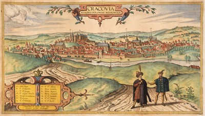 Lot 165 - Krakow.  Braun (Georg & Hogenberg Franz), Cracovia Minoris Poloniae..., 1617
