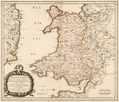 Lot 183 - Wales. Mariette (Pierre & Sanson Nicolas), Principaute de Galles..., Paris 1658