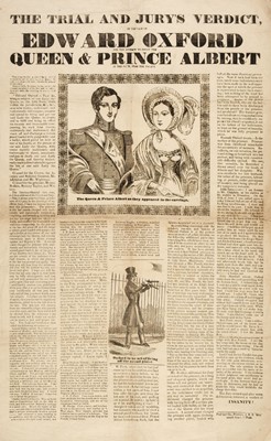 Lot 265 - 1840 Victoria. The Trial and Jury's Verdict, in the case of Edward Oxford