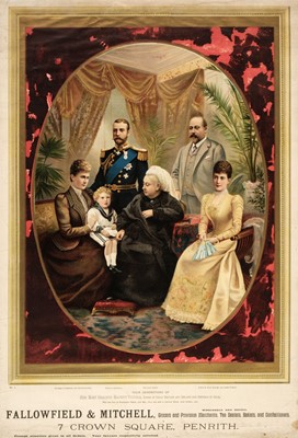 Lot 266 - 1850 Royal Calendars. A group of approx. 25 chromolithographic single-sheet advertising calendars