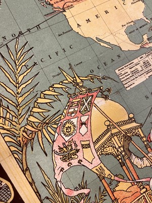 Lot 268 - 1886 World Map. Imperial Federation, Map of the World showing the extent of the British Empire