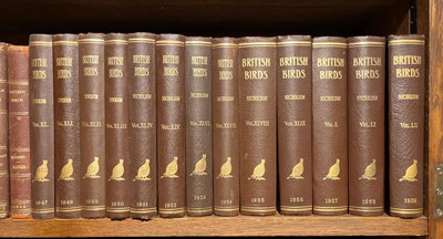 Lot 77 - Witherby (H.F. & others, editors). British Birds, volumes 1-75, 1907-82