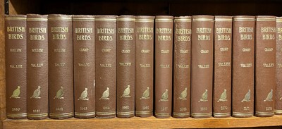 Lot 77 - Witherby (H.F. & others, editors). British Birds, volumes 1-75, 1907-82