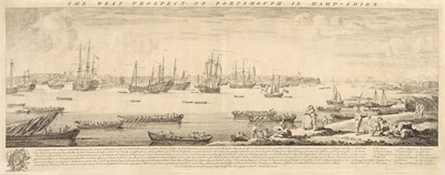 Lot 215 - Portsmouth. Buck (S. & N.), The West Prospect of Portsmouth in Hamp-Shire, 1749